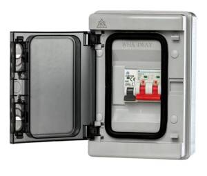 WCED 4 way IP65 EV Surge Connection Unit. WPEVCU**CSP