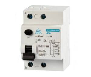 WCED 2 pole (*40,*63A) 30mA Type B RCD. WEV2**B-030