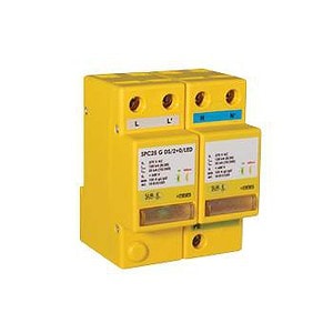 Type 1+2+3, 50kA (Level 3/4), single phase, all/full mode protection with LED indication. 10812