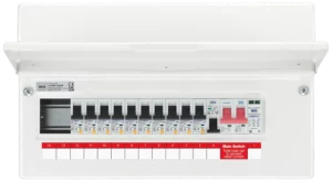 10 way RCBO Main Switch Consumer Unit with SPD