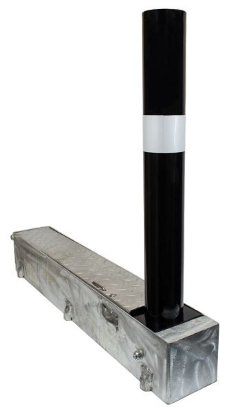 Fold Away (Coffin) Black Parking Post