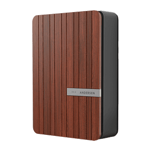 Andersen A2 Charge Point - 7kW French Walnut Accoya. 8.5m tethered.