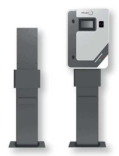 Project EV Pole Floor Stand [Compatible With Single Outlet 40kW Chargers]. EV-FLRSTAND-40KW