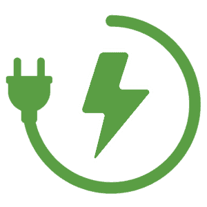 EV Bay Lightning Symbol - Light Green
