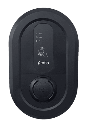 Ratio io6 22kW EV Charge point, type 2 socket - wifi. io622SKT - W