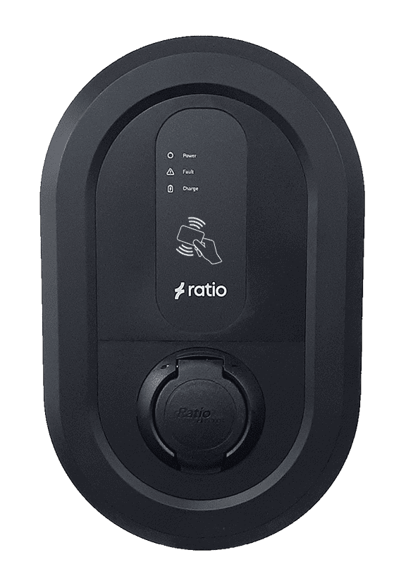 Ratio io6 22kW EV Charge point, type 2 socket - wifi. io622SKT - W