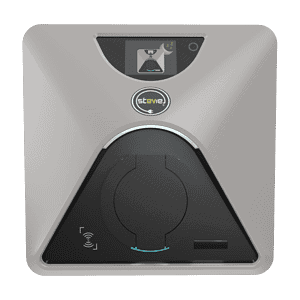 Stevie EV 7.4kW recessed EV Charger LCD. Stevie 1D - IWS