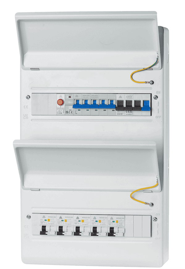 WCED PME Loss Unit 28 Mod 6 x 40A RCBOs(2P) 6 x single phase chargepoints. WMTP28-WER40CSP
