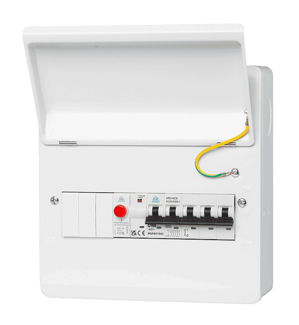 WCED 100A MCB+PME RELAY (1 x 3 Phase Chargepoint). WARB5100C/PME