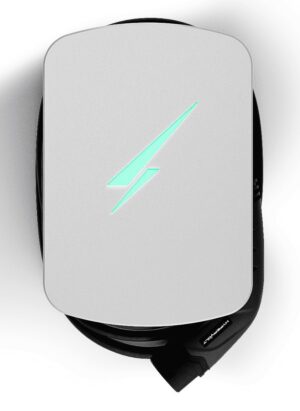 Hypervolt Home 3 Pro UltraWhite 5M Tethered EV Charger. HV3PROAAUW050T2