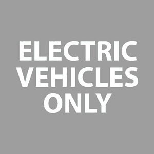 Electric Vehicles Only (Text) Marking