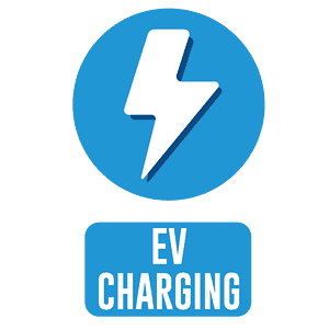 EV Charging Lightning Car Park Marking