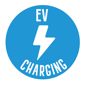 Lightning EV Symbol Circle Car Park Marking