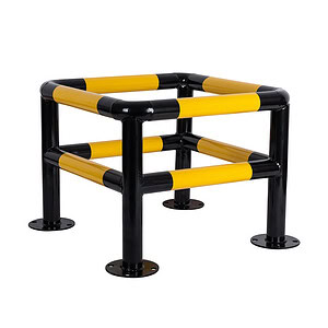 Charge M8 Steel Quad Post Barrier | 4 Side Protection | Black and Yellow |. 475-0000 - clearance