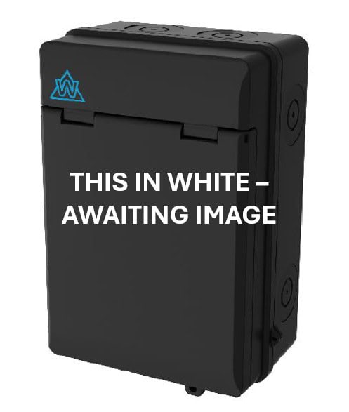 WCED Metal Consumer Unit IP65 WHITE (empty). WMIP5/W