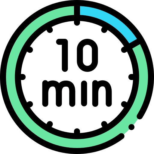 10 minute clock