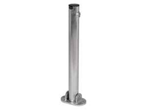 Zinc plated keylock hinged parking post