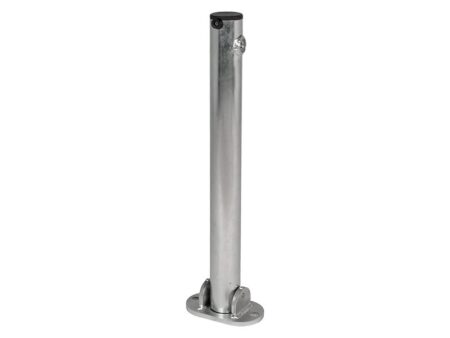 zinc-plated-keylock-hinged-parking-post-001 Zinc plated keylock hinged parking post
