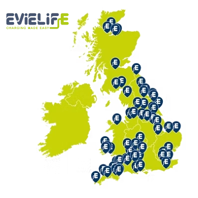 EVIE-Life Site locations Map Image